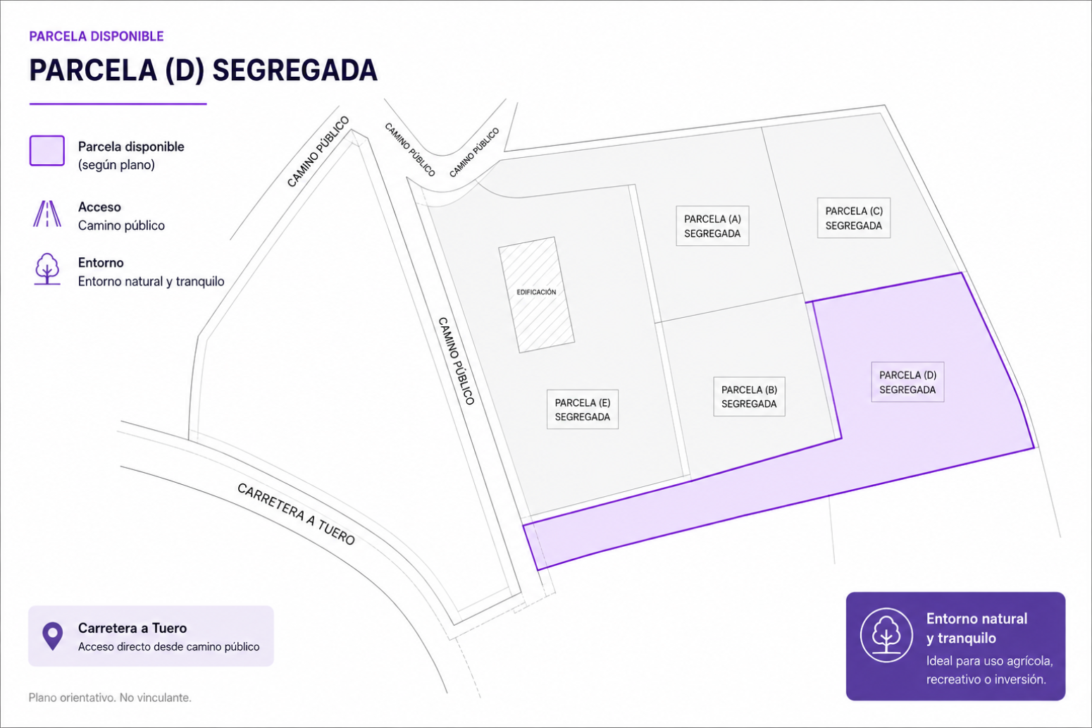 VENTA DE PARCELA EDIFICABLE EN ARGÜERO