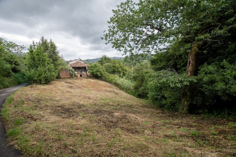 Casa para rehabilitar con cuadra, hórreo  y finca edificable en La Madalena-Villaviciosa