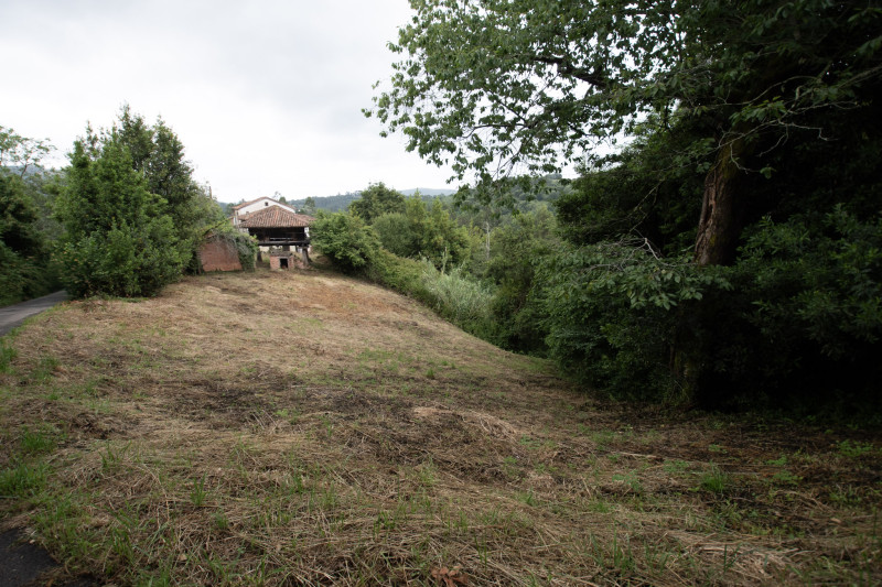 Casa para rehabilitar con cuadra, hórreo  y finca edificable en La Madalena-Villaviciosa
