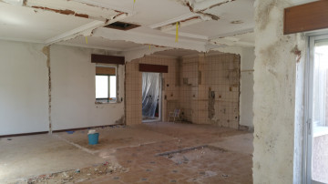 Interiores con demolición para empezar las obras