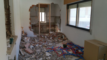 Interiores con demolición para empezar las obras