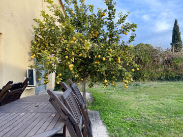 Jardín de la casa rural