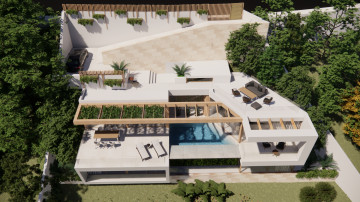 Proyecto de villa con vistas al mar en Costa de la Calma