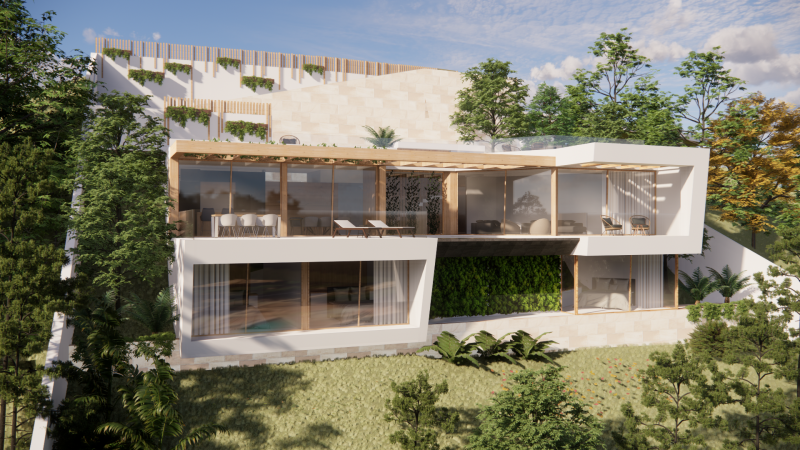 Villa project with sea views in Costa de la Calma