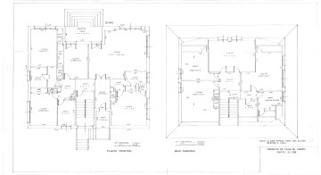 Plano planta principal y bajo cubierta