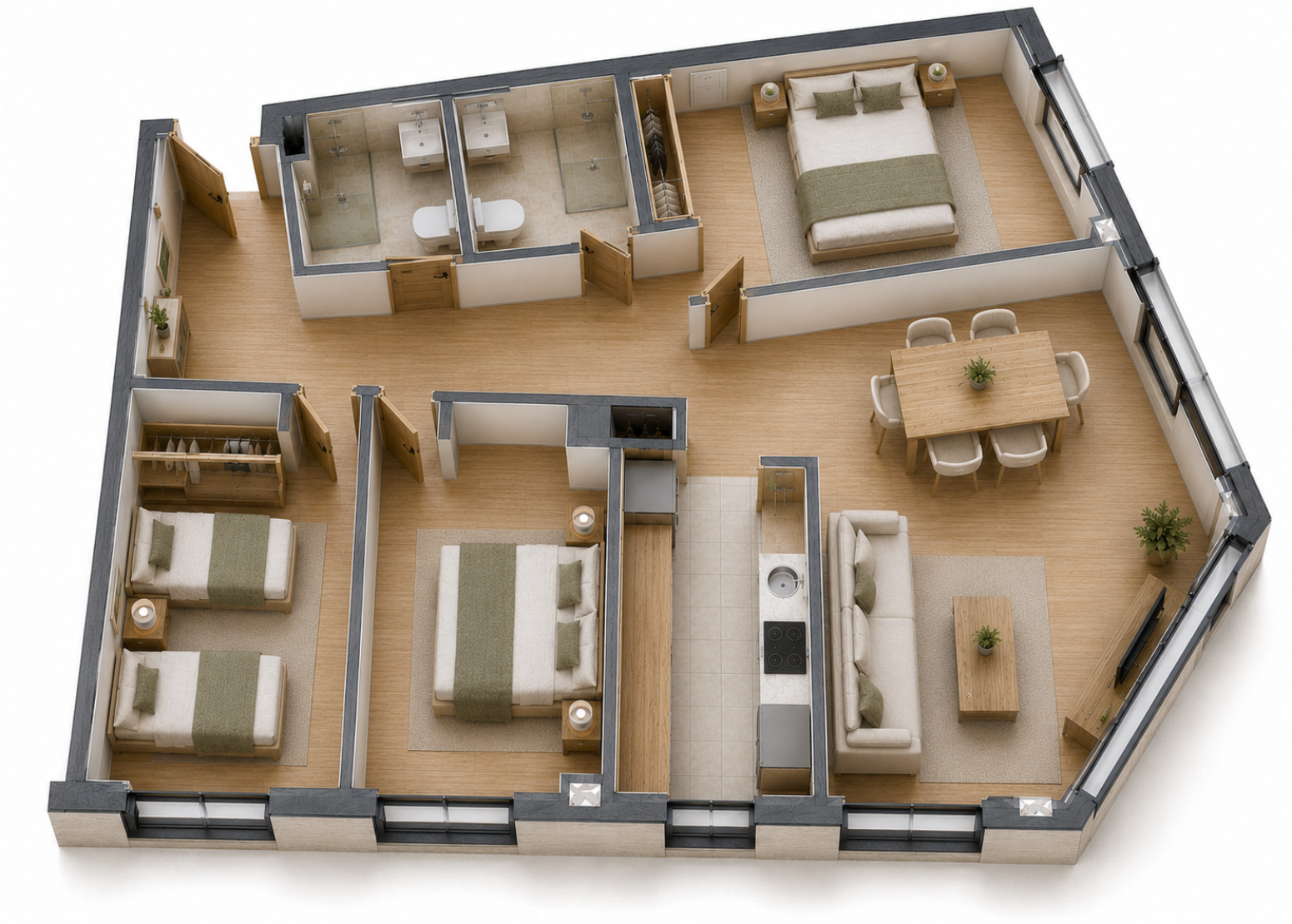 Vivienda de obra nueva de 3 dormitorios en Colindres